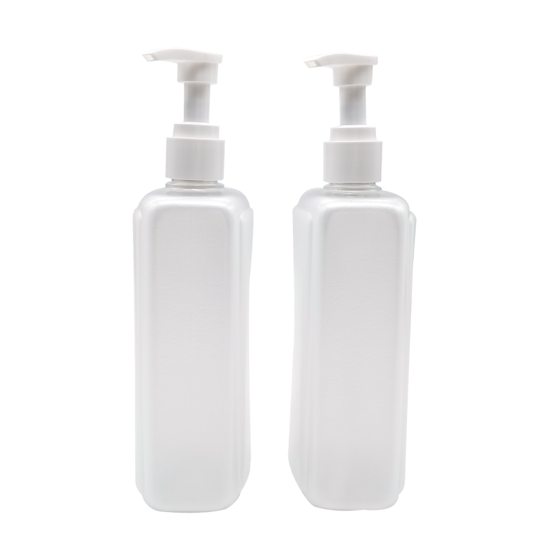 Vierkante shampoo douchegel lotionfles